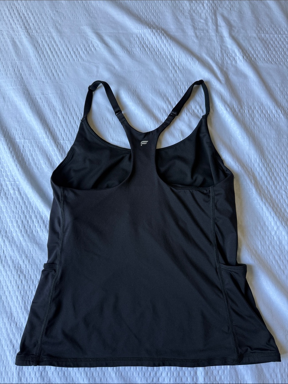 Fabletics Black Racerback Workout Tank - Picture 5 of 9